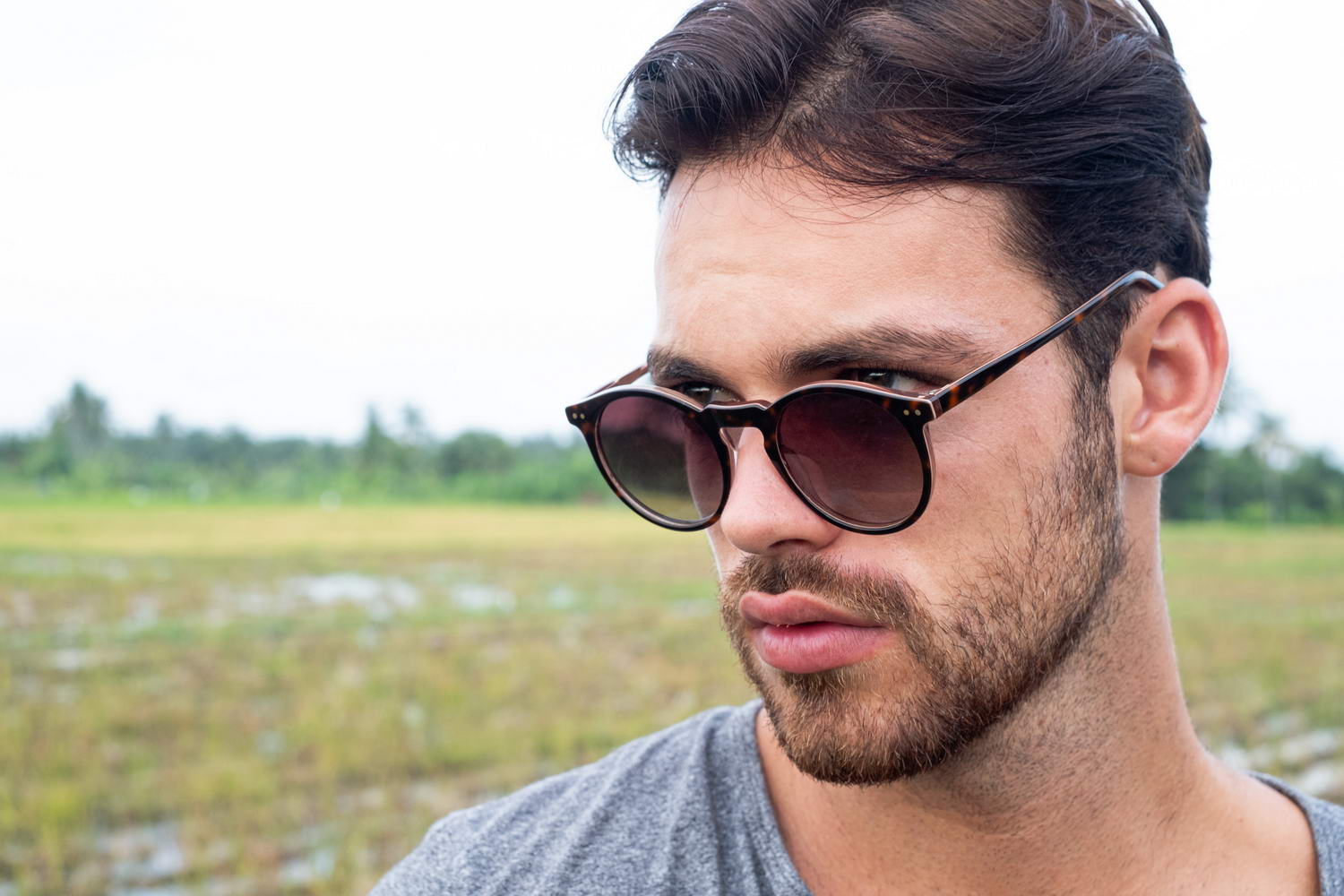 Unisex Sonnenbrille - Vollrand braun/bicolor - polarisierte Gläser 2 Unisex Sonnenbrille - Vollrand braun/bicolor - polarisierte Gläser – Bild 2