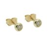 ohrstecker gold rund kristall