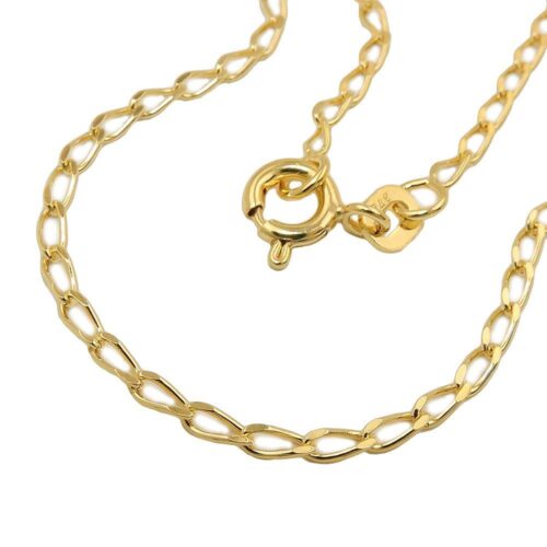 Armband 2mm Weitpanzer glänzend 9Kt 375er GOLD 19cm