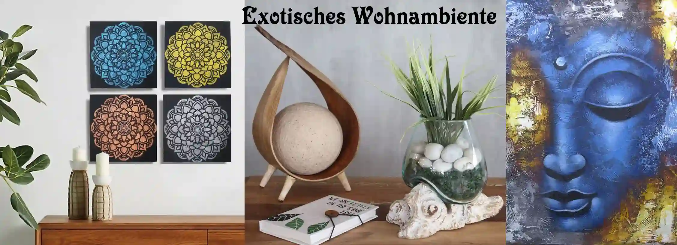 Traumhaftes Wohnambiente Lampen - Wanddeko - Räuchergefäße - Gläser - Glücksbringer