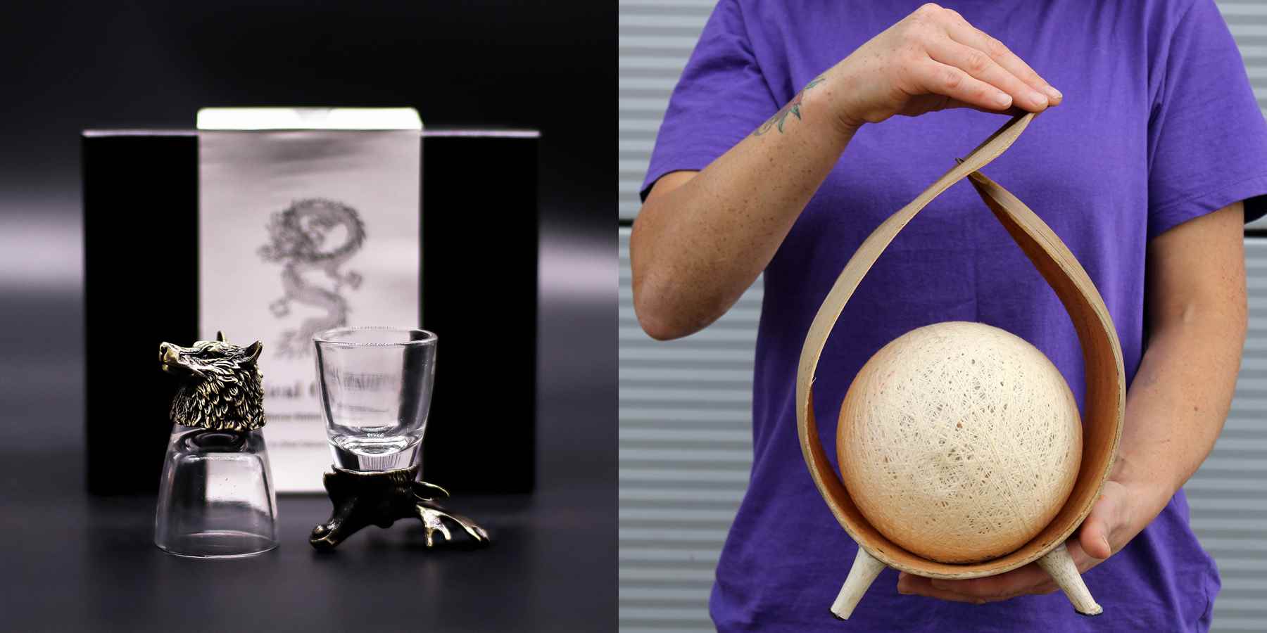 Exotische Wohnaccessoires Tischlampen & Schnapsgläser