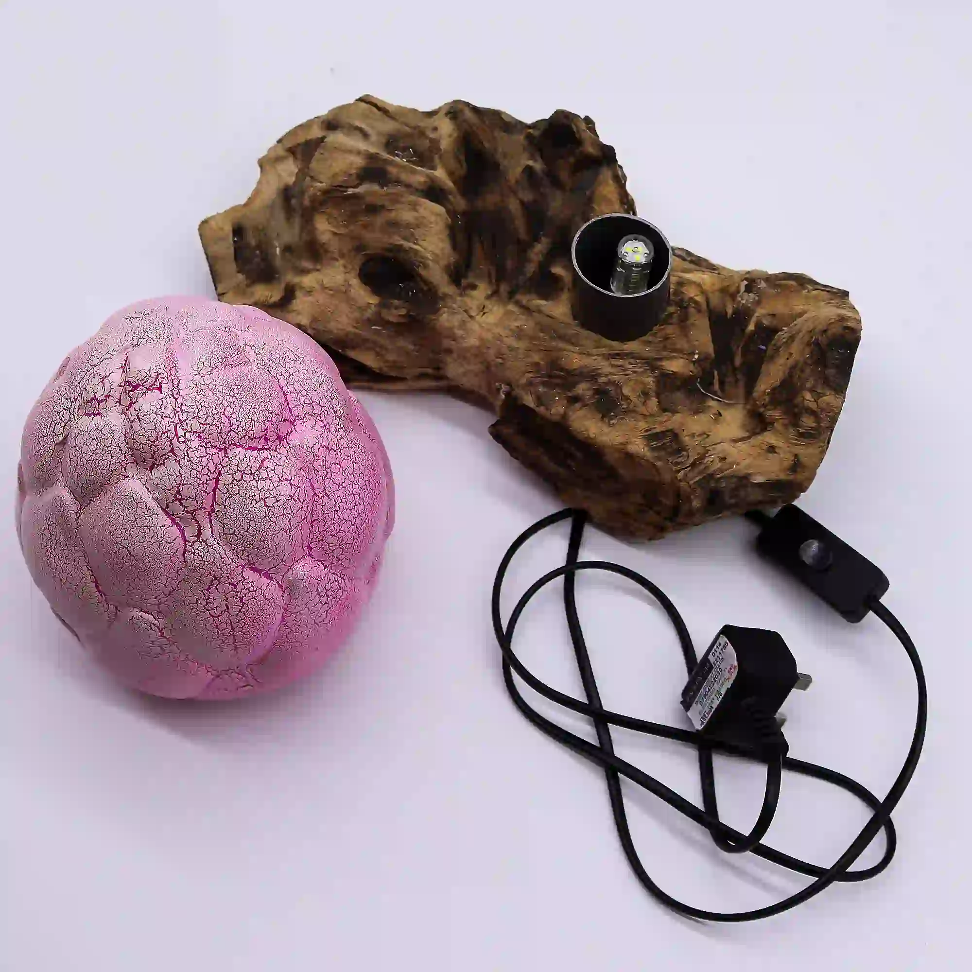 Tischlampe Lotusblüte 34cm x 20cm Nachttischlampe auf Naturholz-lila 3 Tischlampe Lotusblüte 34cm x 20cm Nachttischlampe auf Naturholz-lila – Bild 3