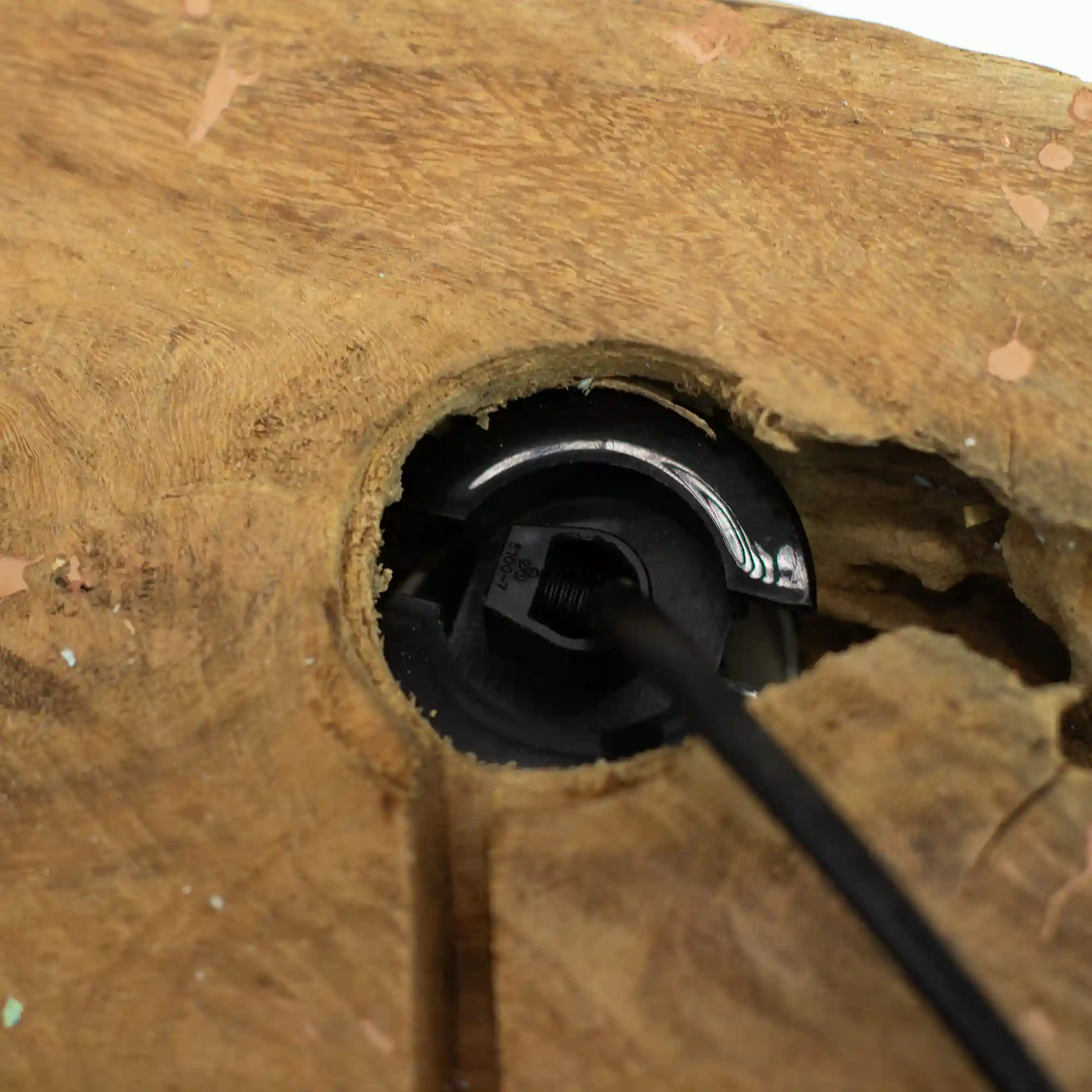 Tischlampe Halbmond 30cm x 27cm Nachttischlampe auf Treibholz - gelb 8 Tischlampe Halbmond 30cm x 27cm Nachttischlampe auf Treibholz - gelb – Bild 8