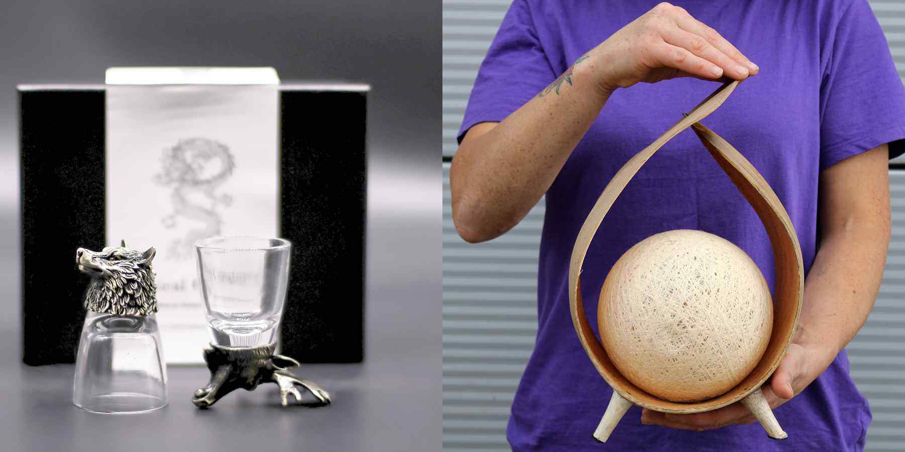 Exotische Wohnaccessoires Tischlampen & Schnapsgläser